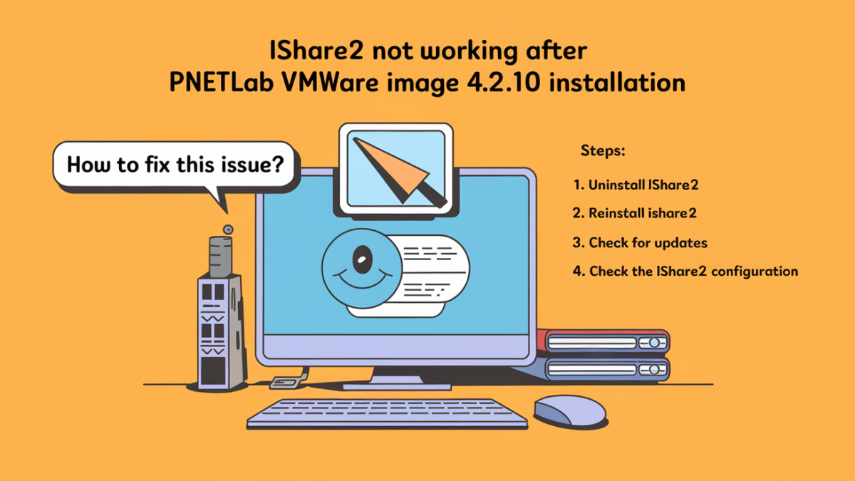 How to Fix iShare2 Not Working After PNetLab VMware Image 4.2.10 Installation